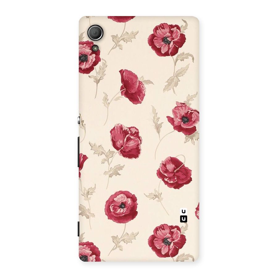 Red Rose Floral Art Back Case for Xperia Z3 Plus