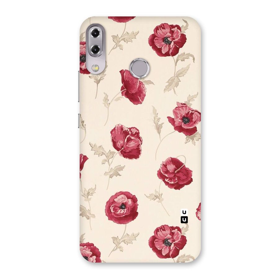 Red Rose Floral Art Back Case for Zenfone 5Z