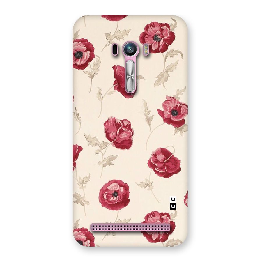 Red Rose Floral Art Back Case for Zenfone Selfie