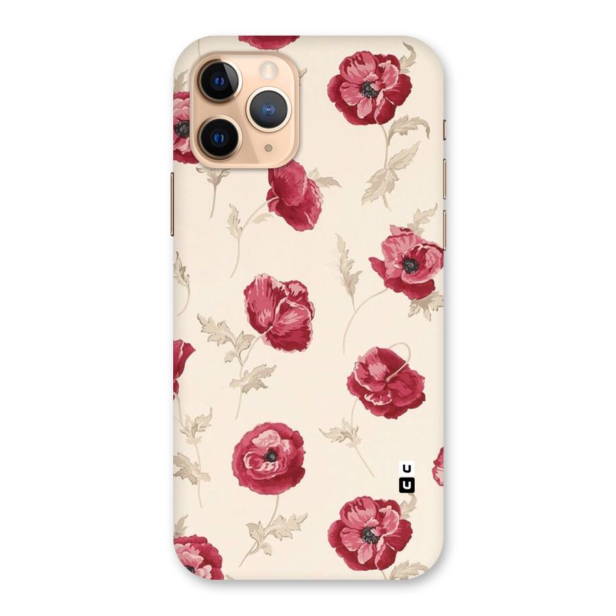 Red Rose Floral Art Back Case for iPhone 11 Pro