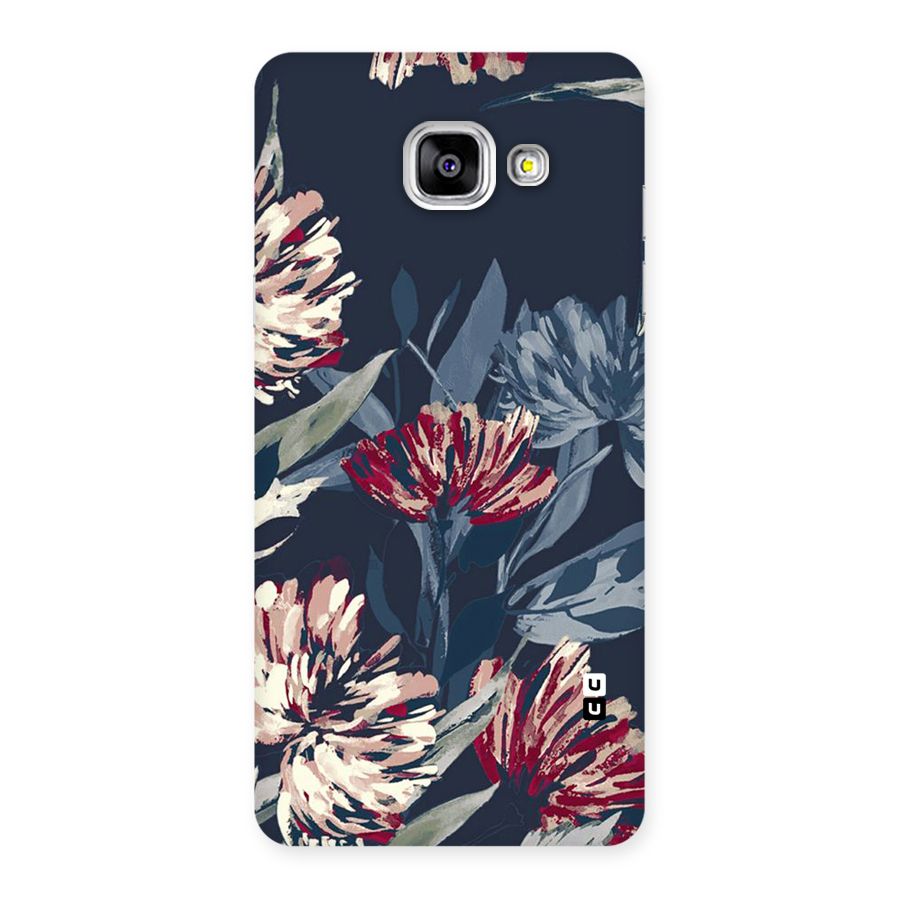 Red Rugged Floral Pattern Back Case for Galaxy A5 2016