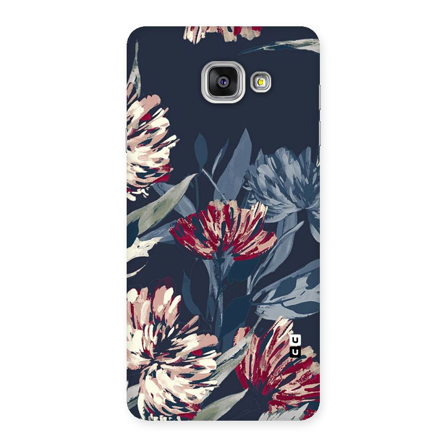 Red Rugged Floral Pattern Back Case for Galaxy A7 2016