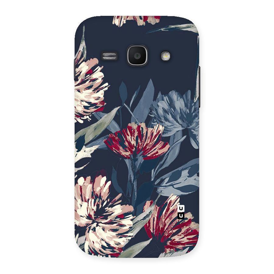 Red Rugged Floral Pattern Back Case for Galaxy Ace 3