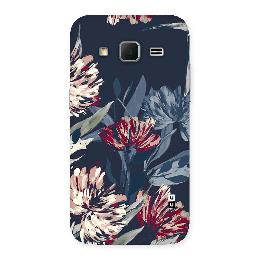 Red Rugged Floral Pattern Back Case for Galaxy Core Prime