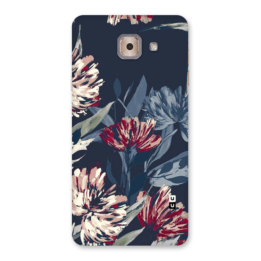 Red Rugged Floral Pattern Back Case for Galaxy J7 Max