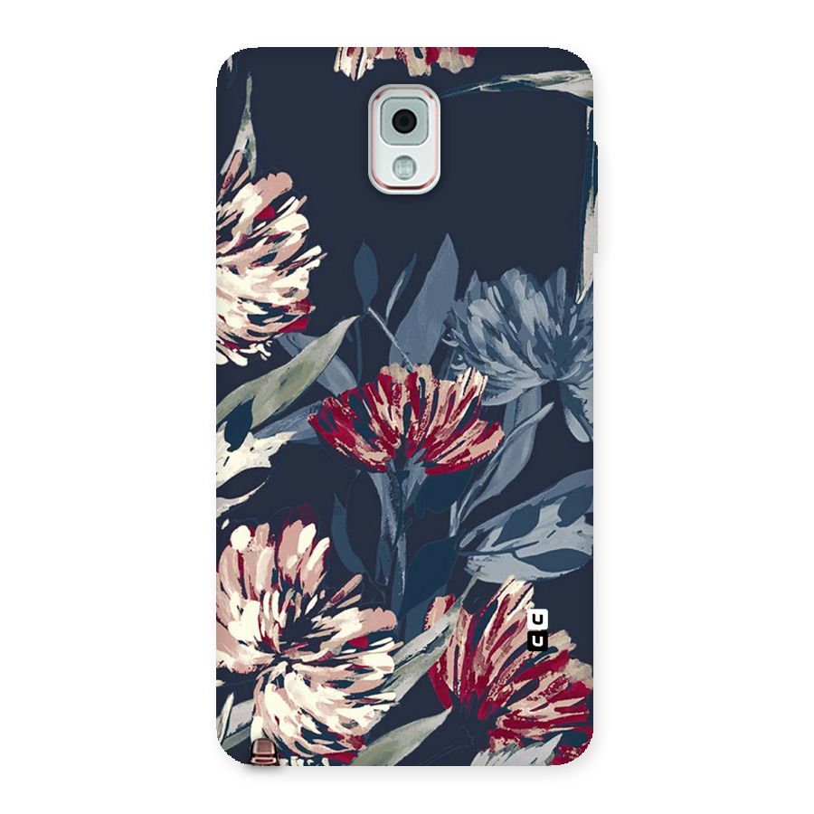 Red Rugged Floral Pattern Back Case for Galaxy Note 3