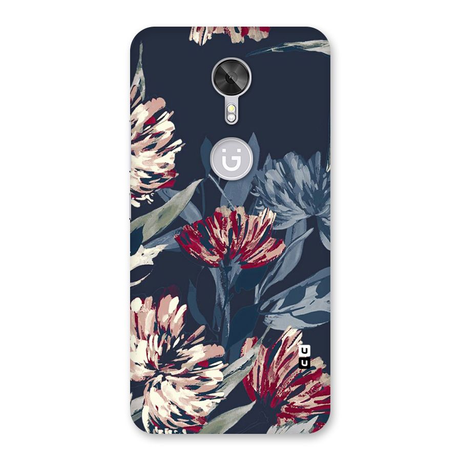Red Rugged Floral Pattern Back Case for Gionee A1