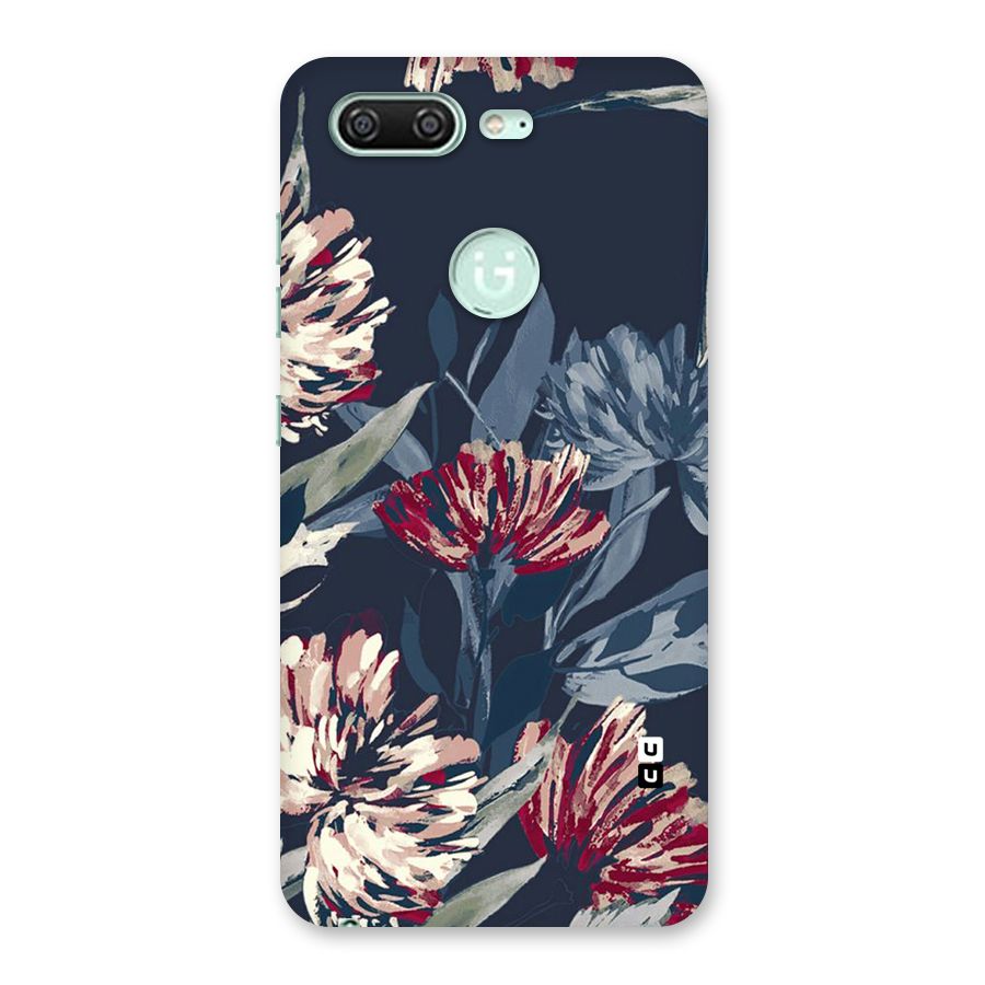 Red Rugged Floral Pattern Back Case for Gionee S10