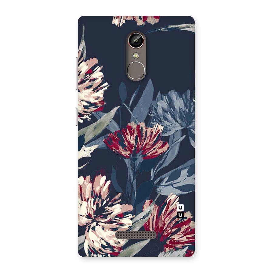 Red Rugged Floral Pattern Back Case for Gionee S6s