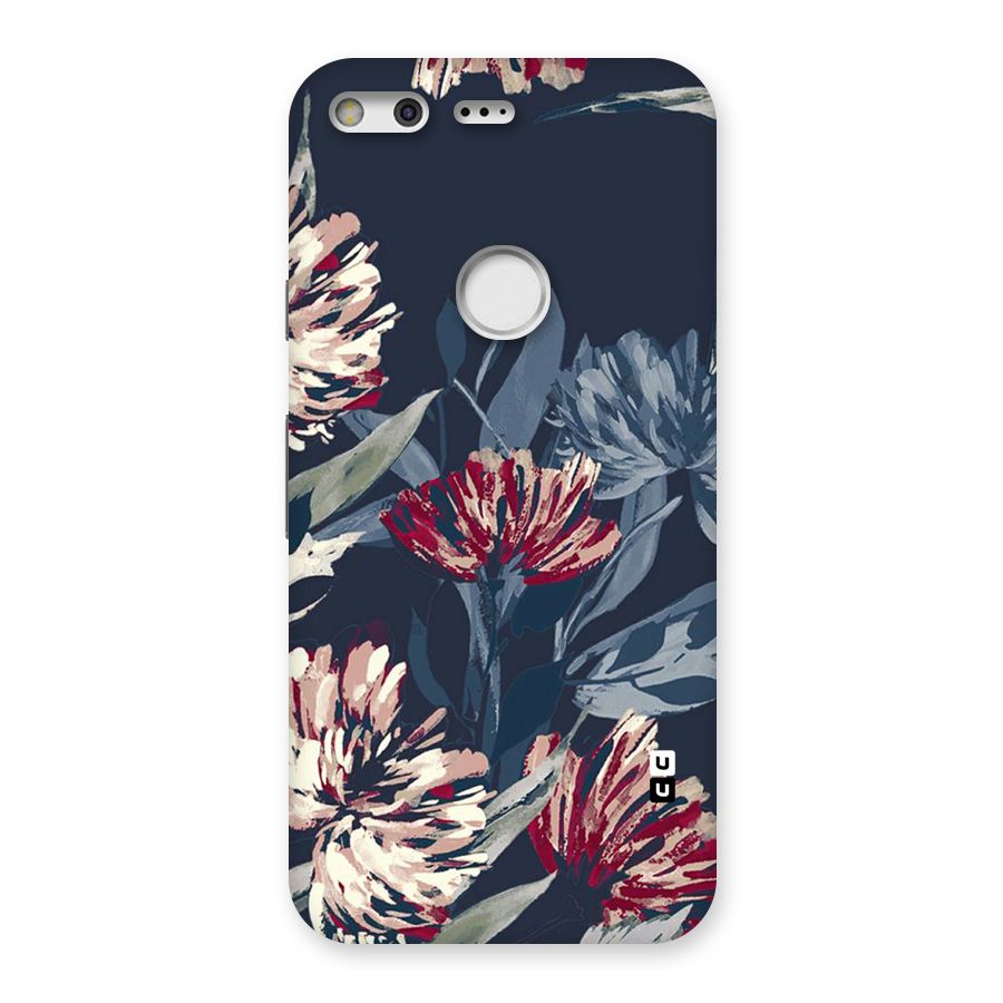 Red Rugged Floral Pattern Back Case for Google Pixel