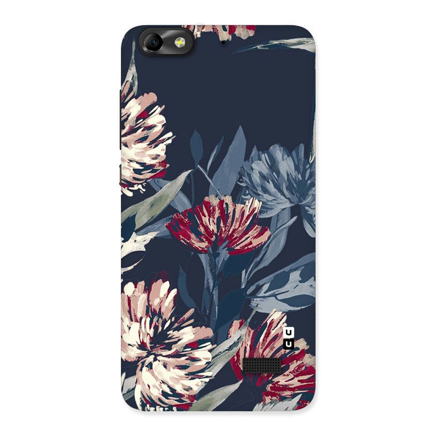 Red Rugged Floral Pattern Back Case for Honor 4C
