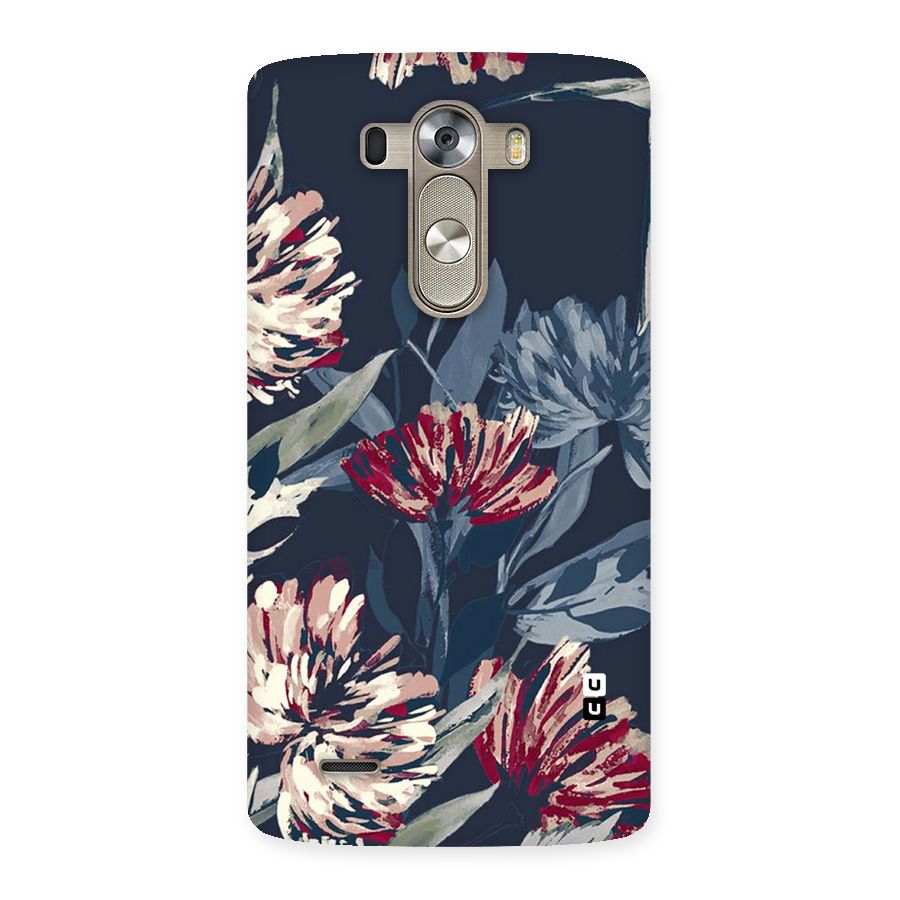 Red Rugged Floral Pattern Back Case for LG G3