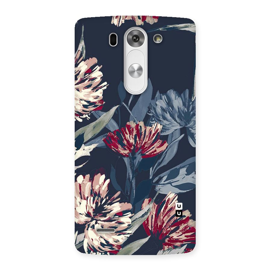 Red Rugged Floral Pattern Back Case for LG G3 Beat