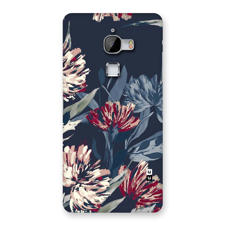Red Rugged Floral Pattern Back Case for LeTv Le Max