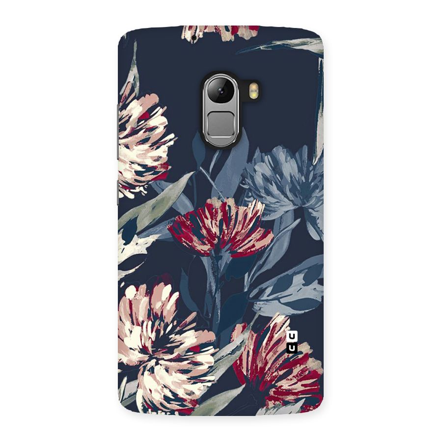 Red Rugged Floral Pattern Back Case for Lenovo K4 Note