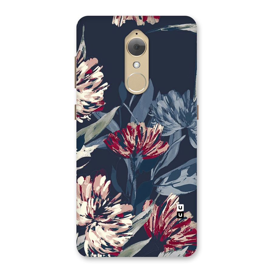 Red Rugged Floral Pattern Back Case for Lenovo K8