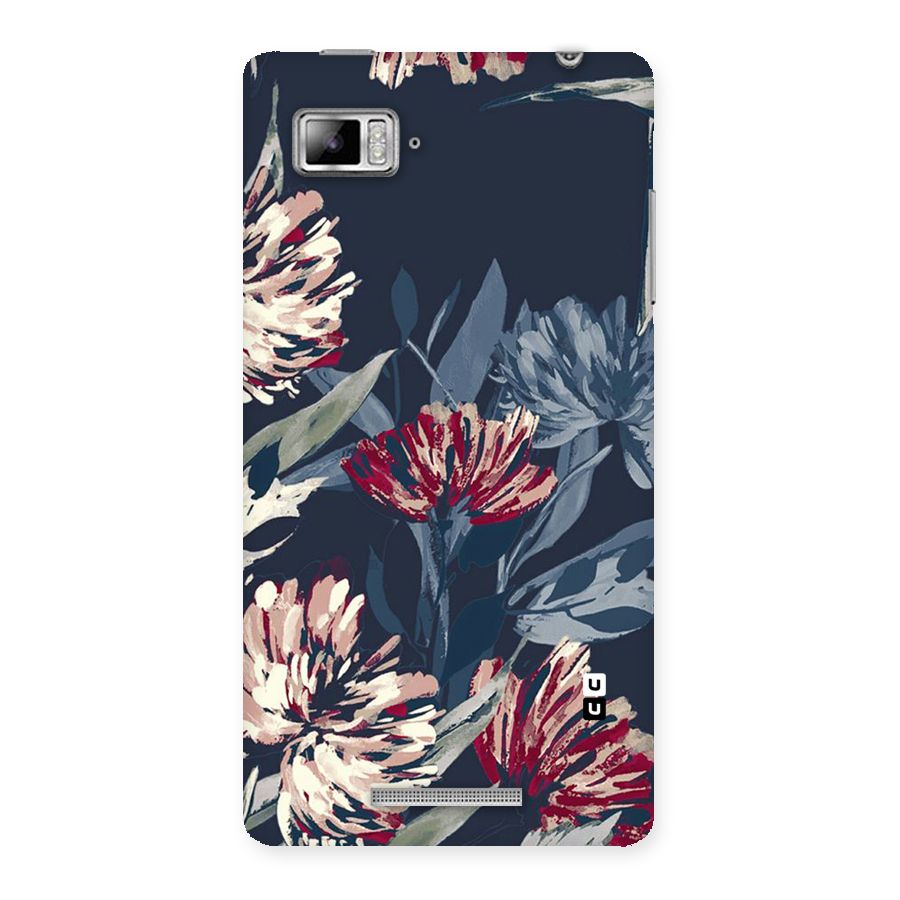 Red Rugged Floral Pattern Back Case for Lenovo Vibe Z K910