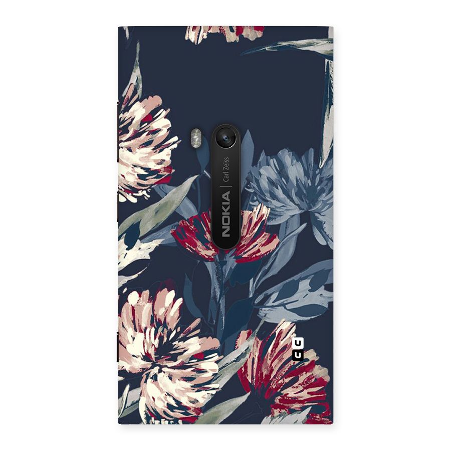 Red Rugged Floral Pattern Back Case for Lumia 920