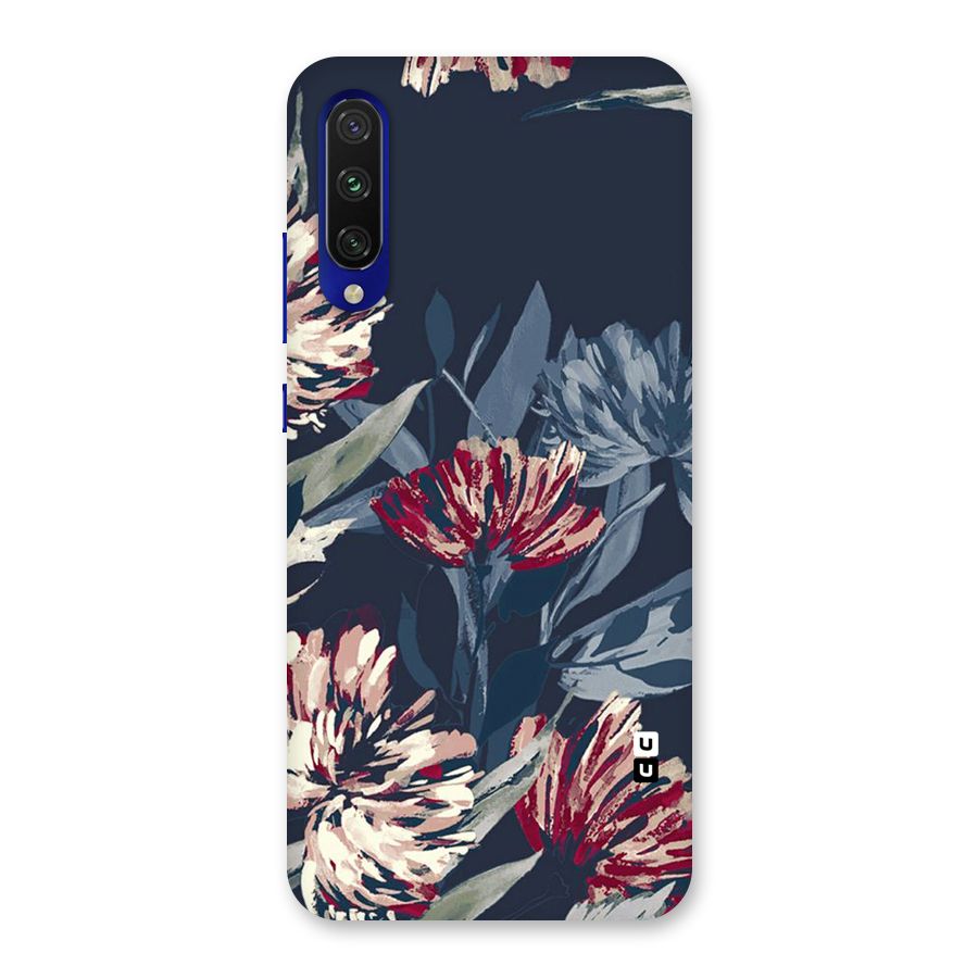 Red Rugged Floral Pattern Back Case for Mi A3