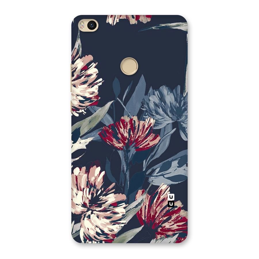 Red Rugged Floral Pattern Back Case for Mi Max 2