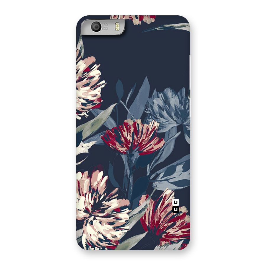 Red Rugged Floral Pattern Back Case for Micromax Canvas Knight 2