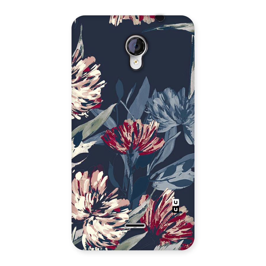Red Rugged Floral Pattern Back Case for Micromax Unite 2 A106