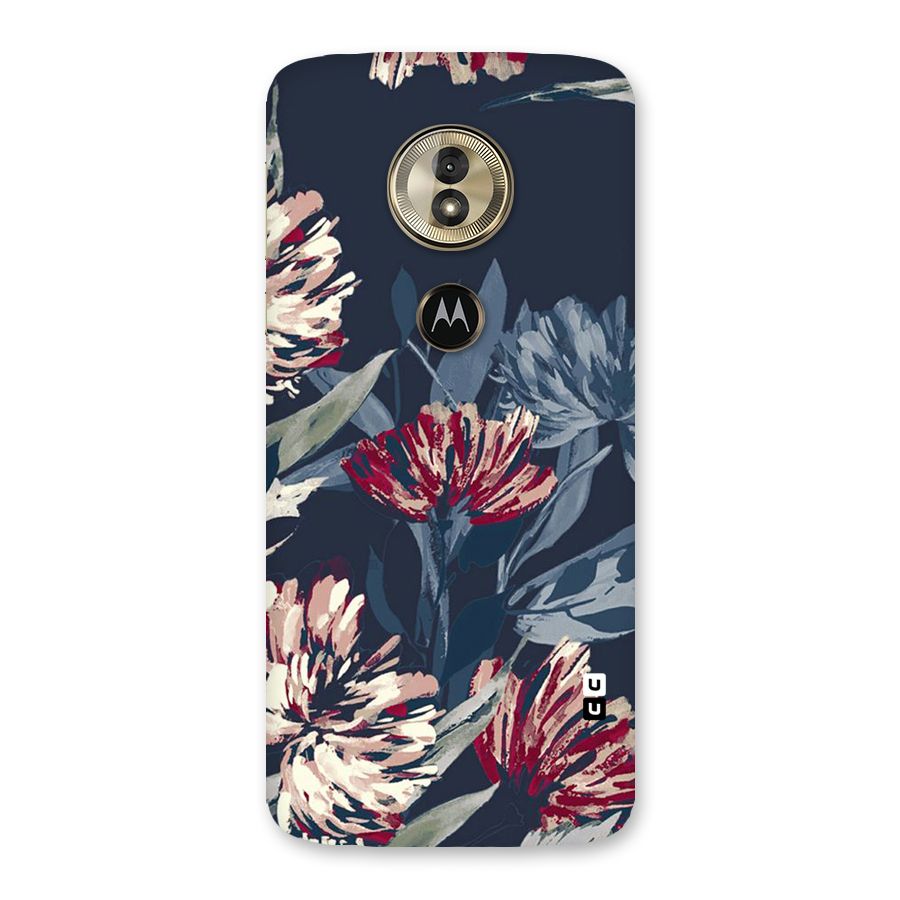 Red Rugged Floral Pattern Back Case for Moto G6 Play