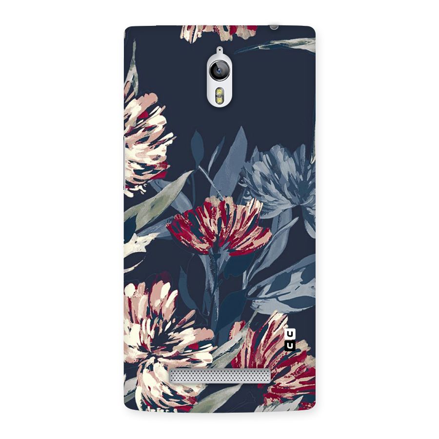 Red Rugged Floral Pattern Back Case for Oppo Find 7