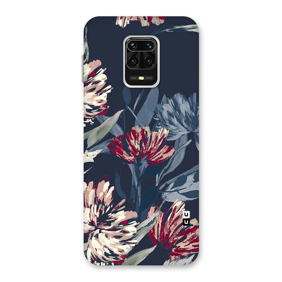Red Rugged Floral Pattern Back Case for Poco M2 Pro