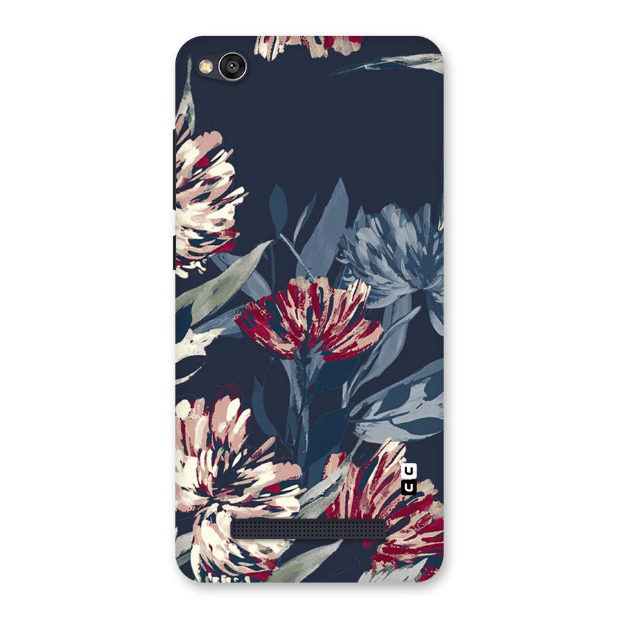Red Rugged Floral Pattern Back Case for Redmi 4A