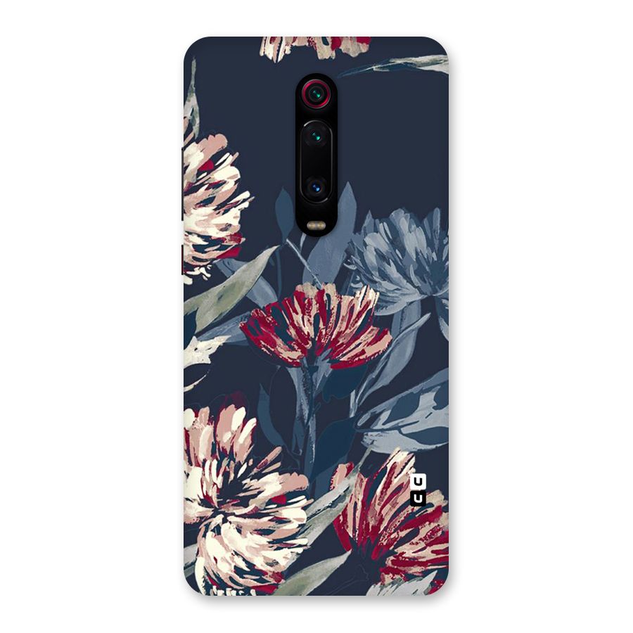 Red Rugged Floral Pattern Back Case for Redmi K20 Pro
