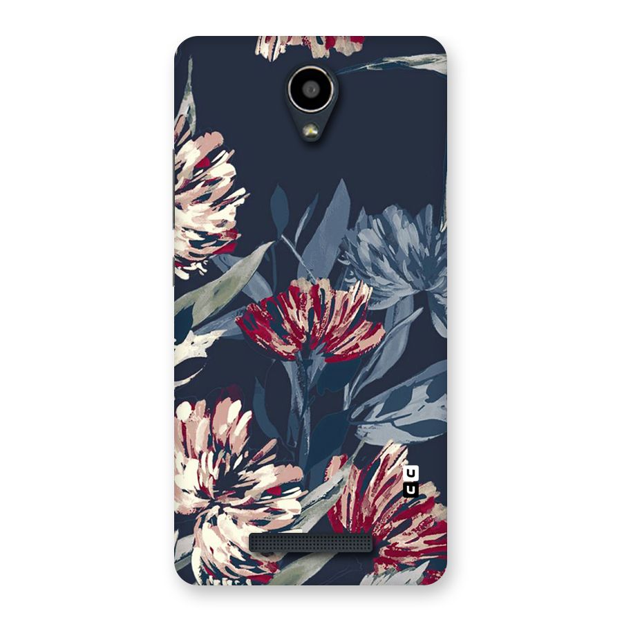 Red Rugged Floral Pattern Back Case for Redmi Note 2