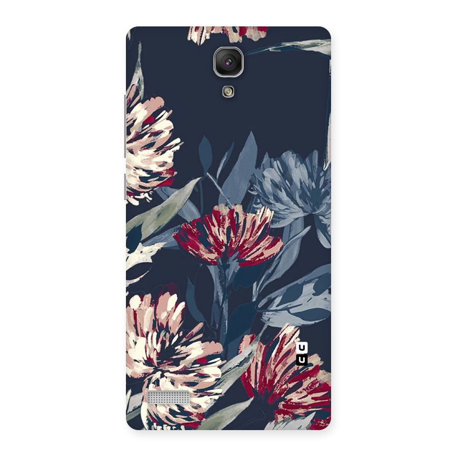Red Rugged Floral Pattern Back Case for Redmi Note Prime