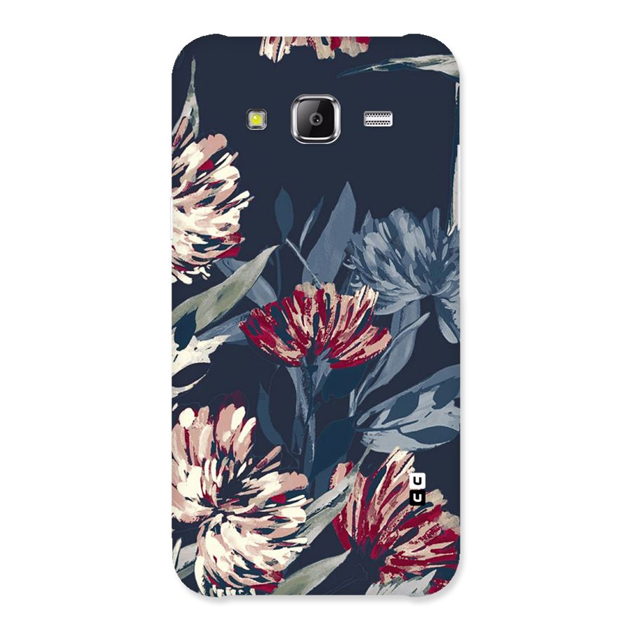 Red Rugged Floral Pattern Back Case for Samsung Galaxy J5