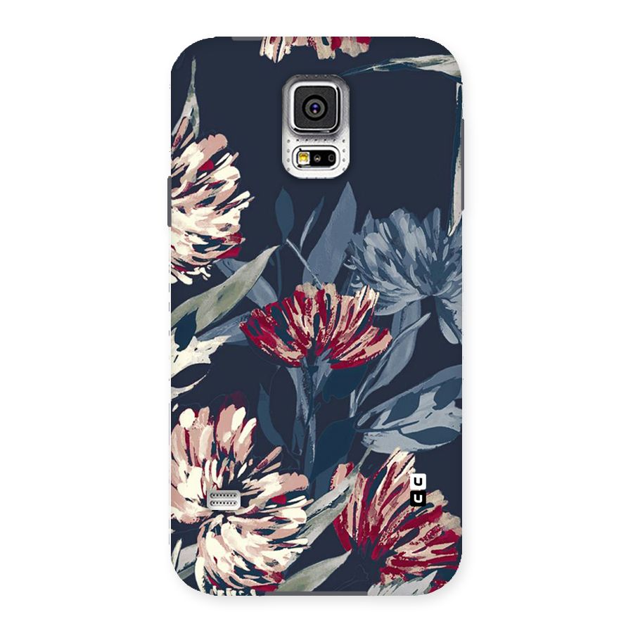 Red Rugged Floral Pattern Back Case for Samsung Galaxy S5