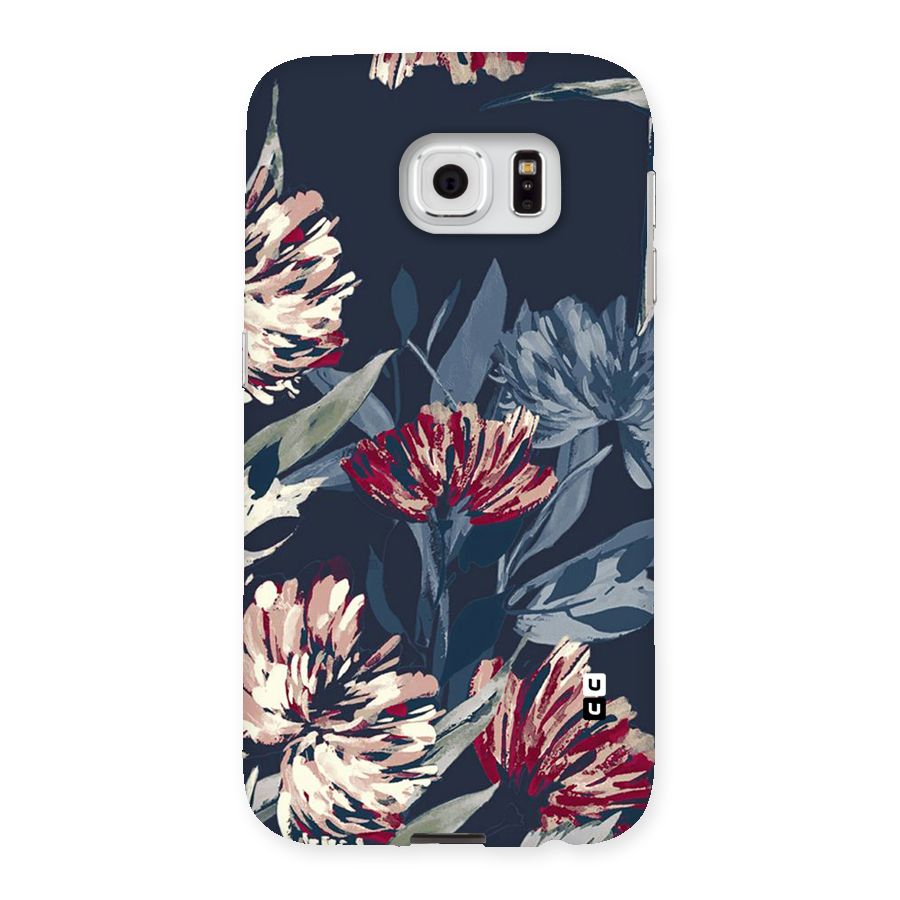 Red Rugged Floral Pattern Back Case for Samsung Galaxy S6