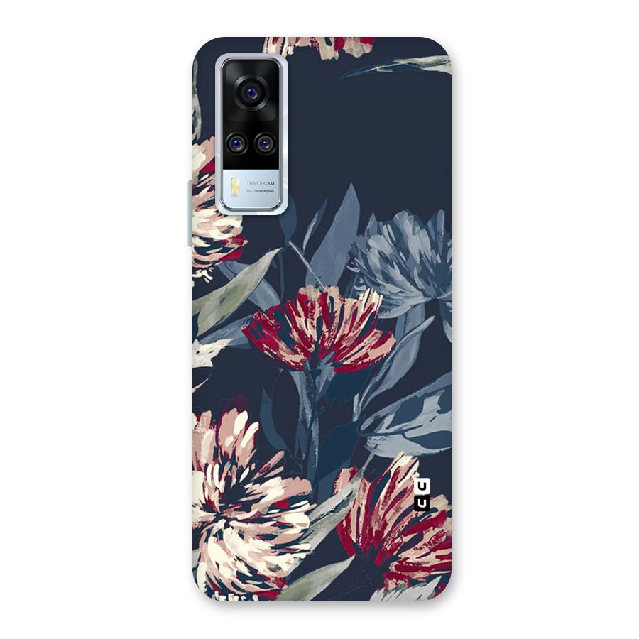 Red Rugged Floral Pattern Back Case for Vivo Y31