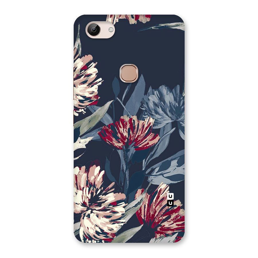 Red Rugged Floral Pattern Back Case for Vivo Y83