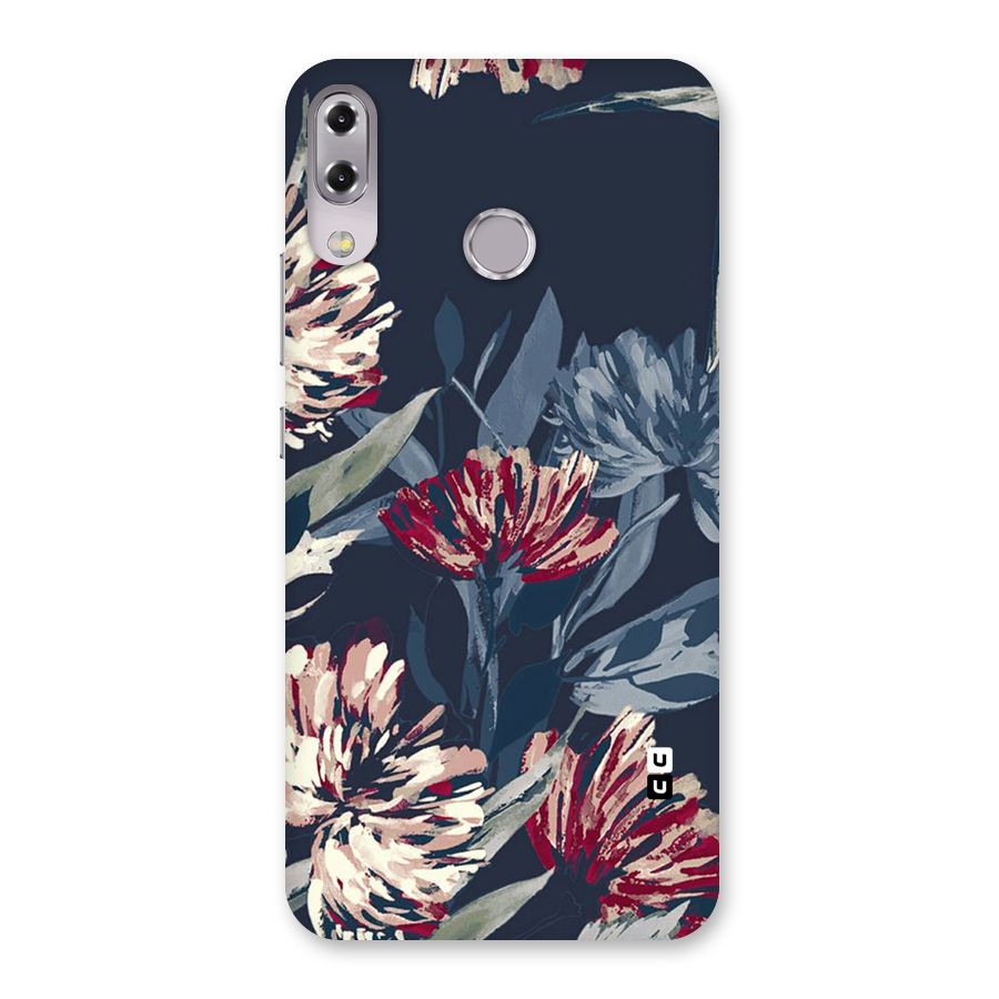 Red Rugged Floral Pattern Back Case for Zenfone 5Z