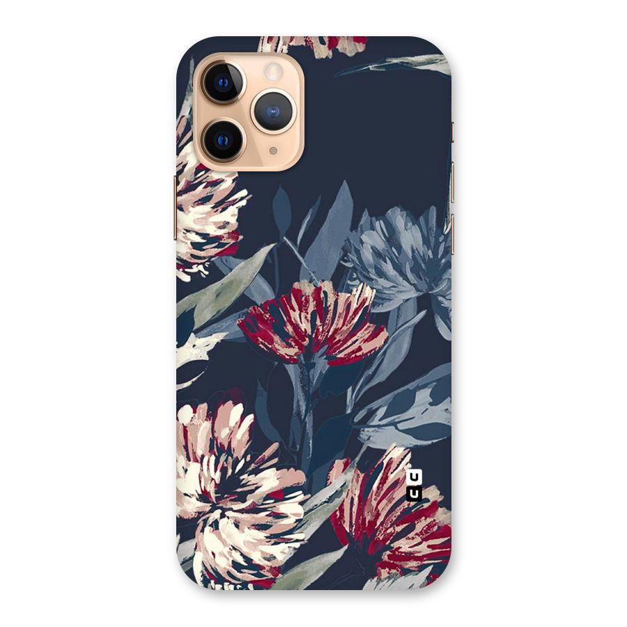 Red Rugged Floral Pattern Back Case for iPhone 11 Pro