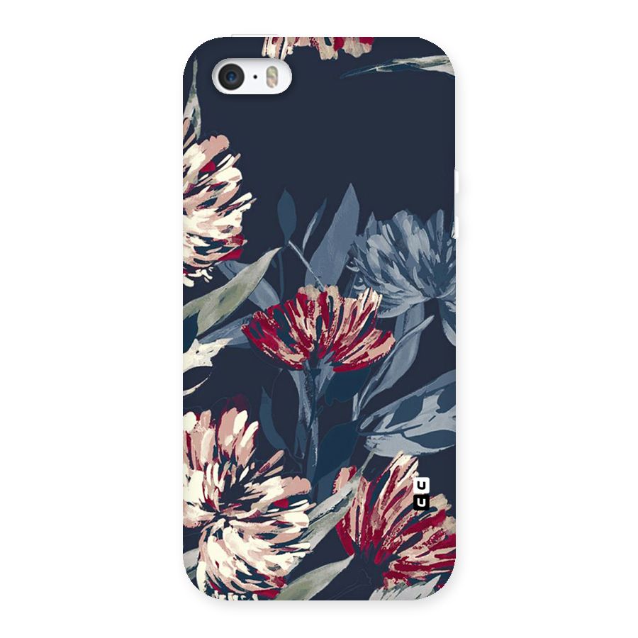 Red Rugged Floral Pattern Back Case for iPhone 5 5S