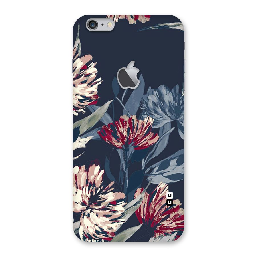 Red Rugged Floral Pattern Back Case for iPhone 6 Plus 6S Plus Logo Cut