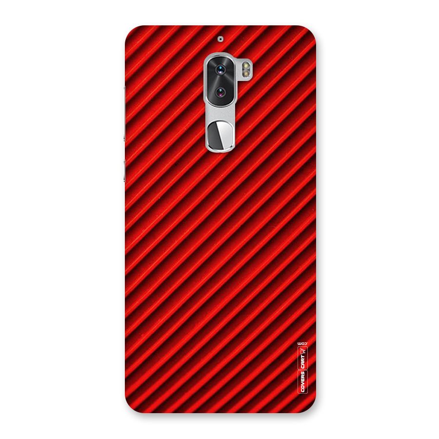 Red Rugged Stripes Back Case for Coolpad Cool 1