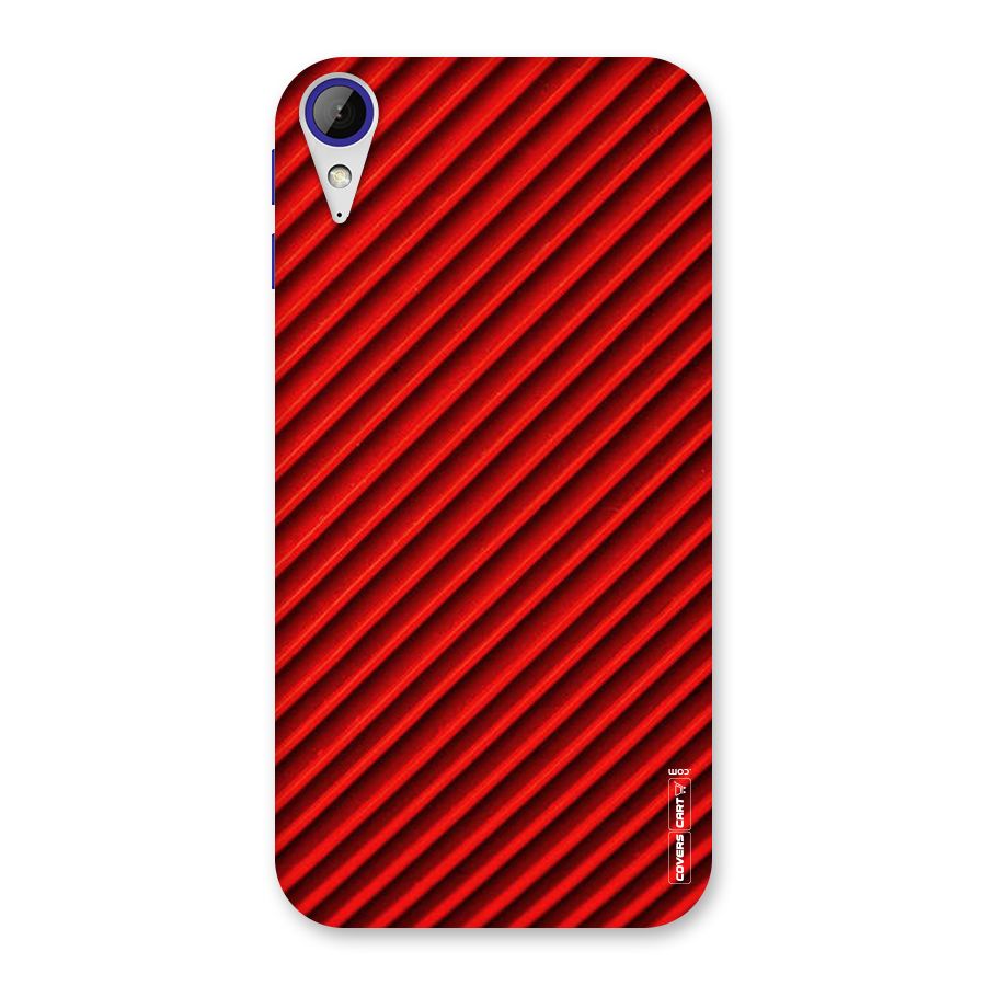 Red Rugged Stripes Back Case for Desire 830