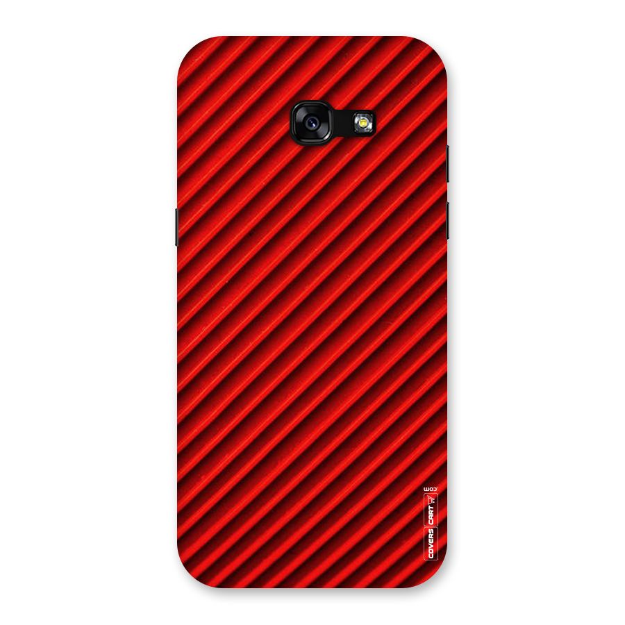 Red Rugged Stripes Back Case for Galaxy A5 2017