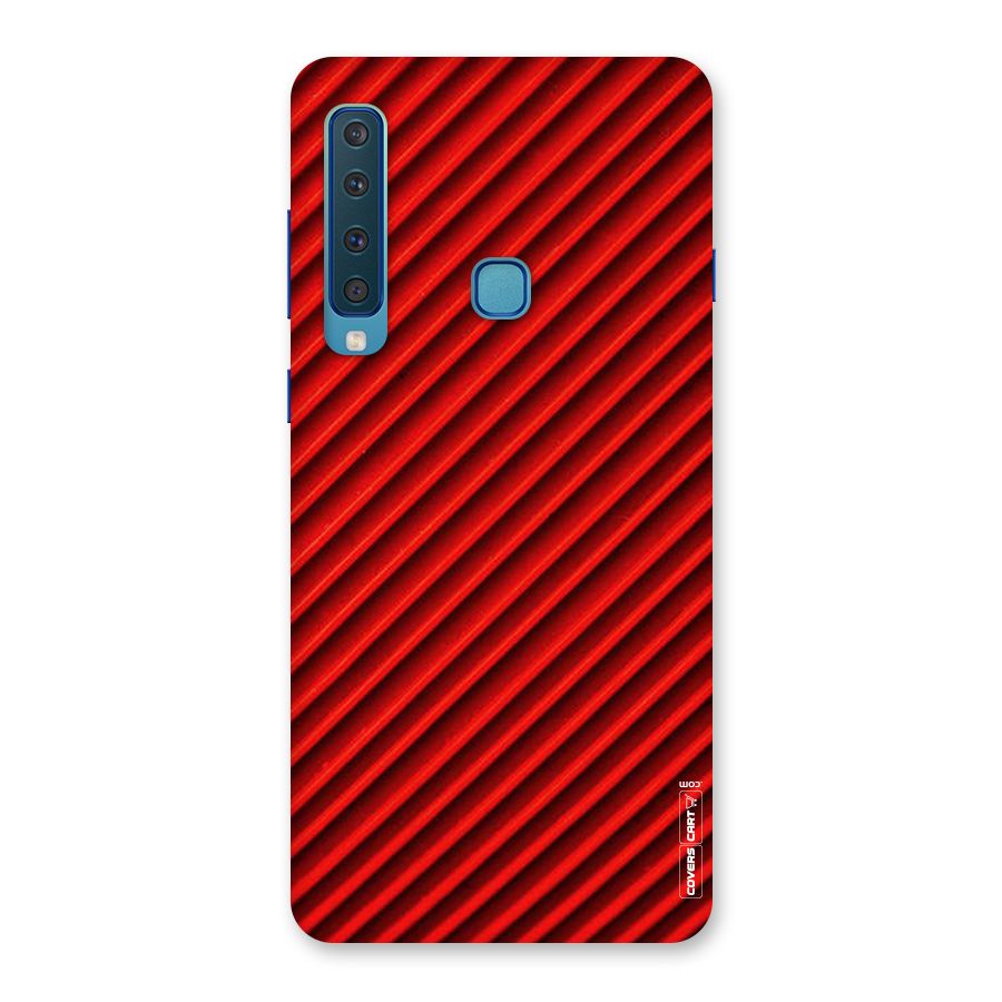 Red Rugged Stripes Back Case for Galaxy A9 (2018)