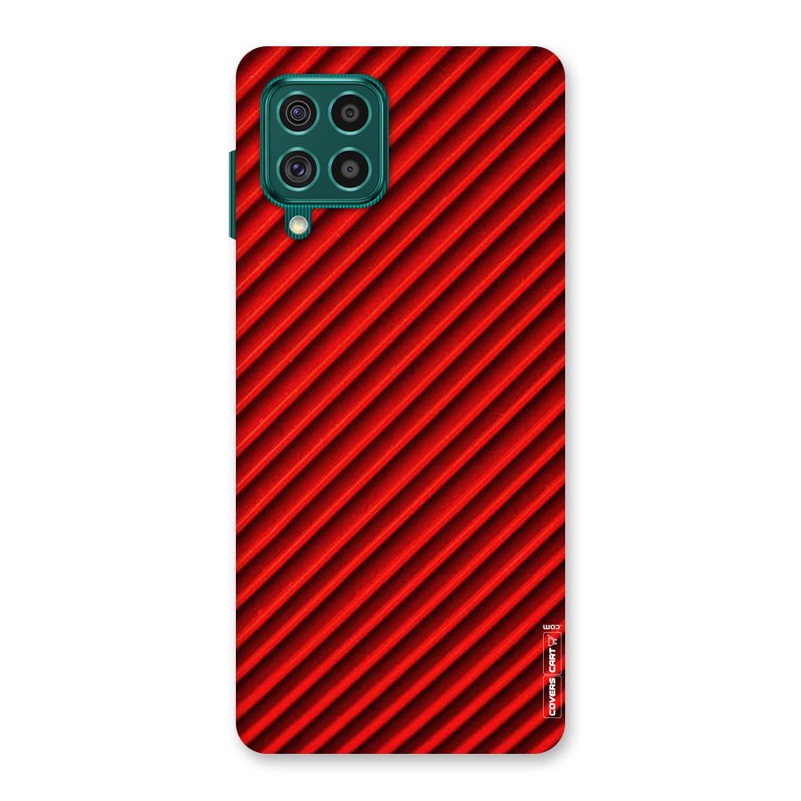 Red Rugged Stripes Back Case for Galaxy F62
