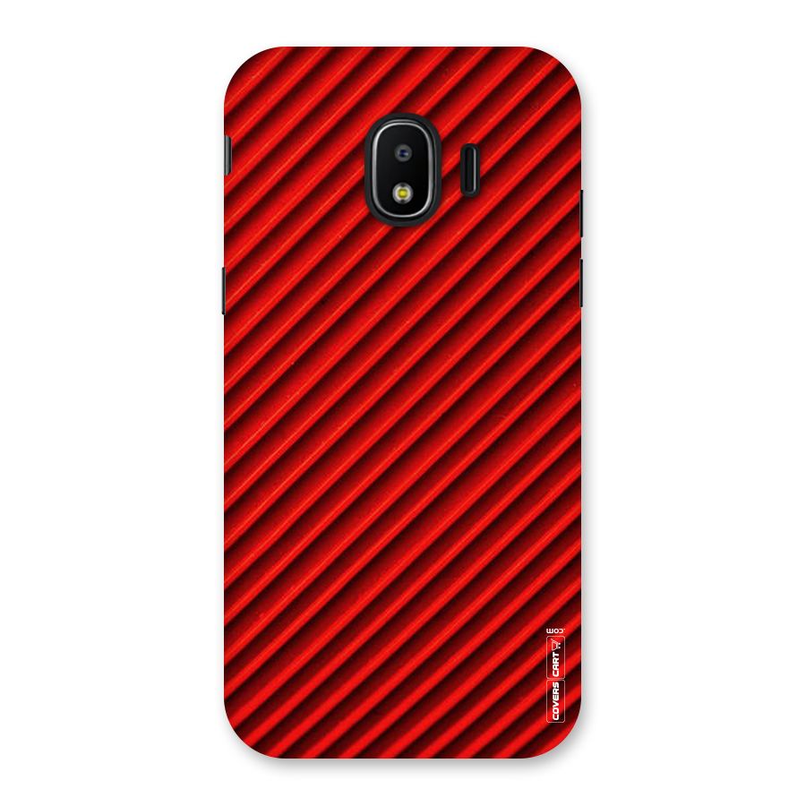 Red Rugged Stripes Back Case for Galaxy J2 Pro 2018