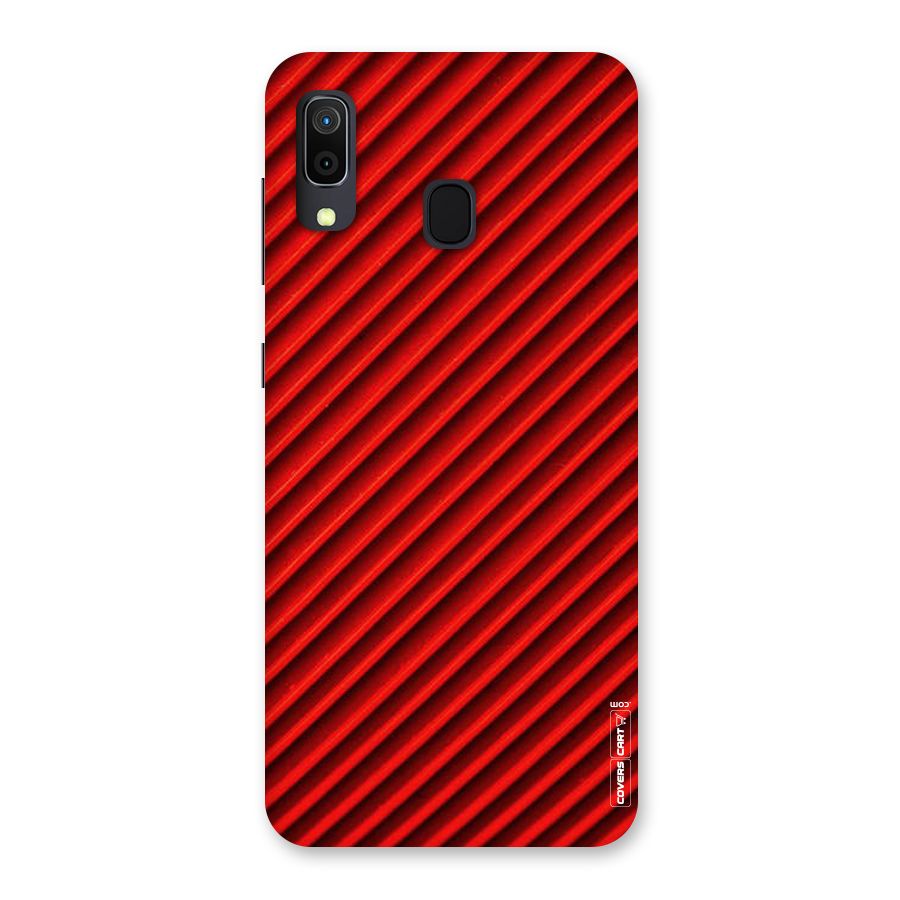 Red Rugged Stripes Back Case for Galaxy M10s