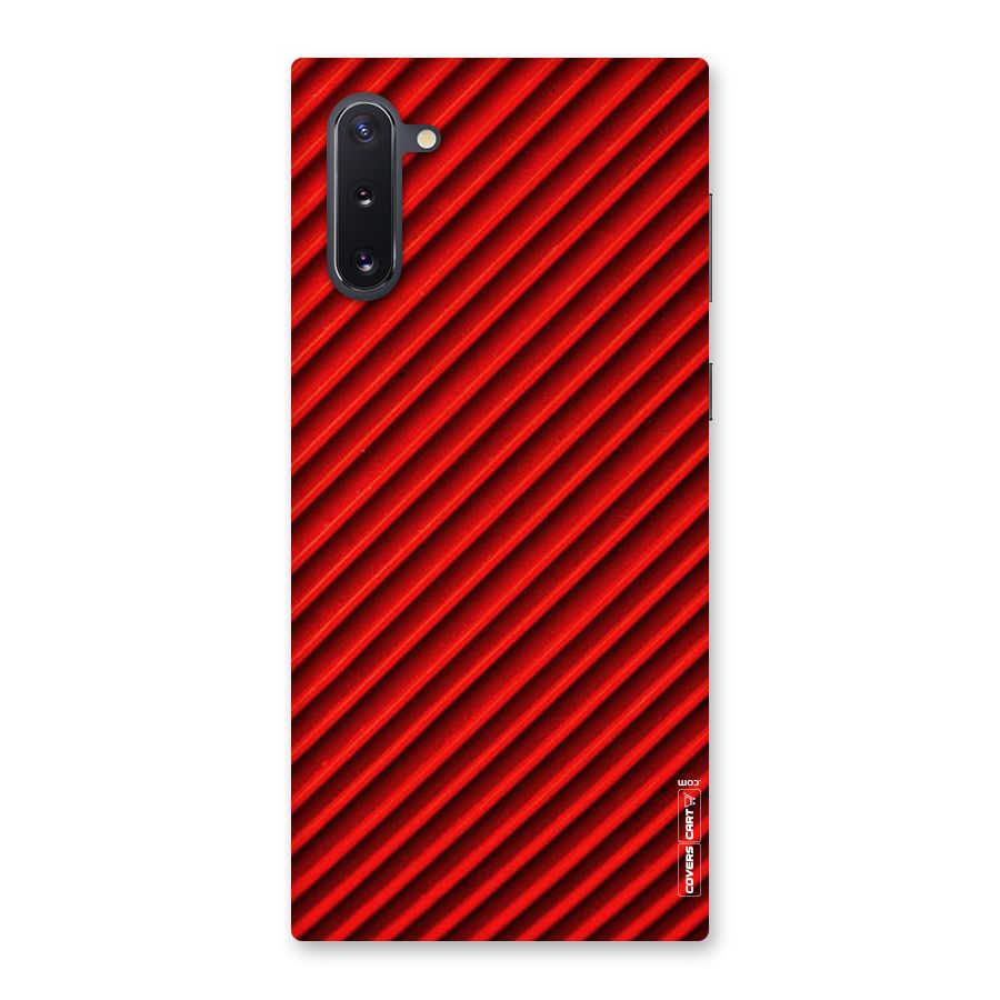 Red Rugged Stripes Back Case for Galaxy Note 10